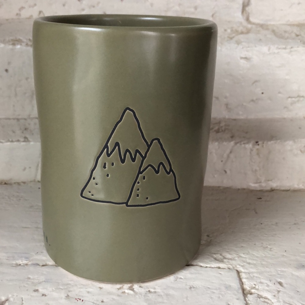 Rae Dunn Summit Ceramic Candle Holder with Cool Mist Scented Candle Wood Wick - Picture 2 of 5